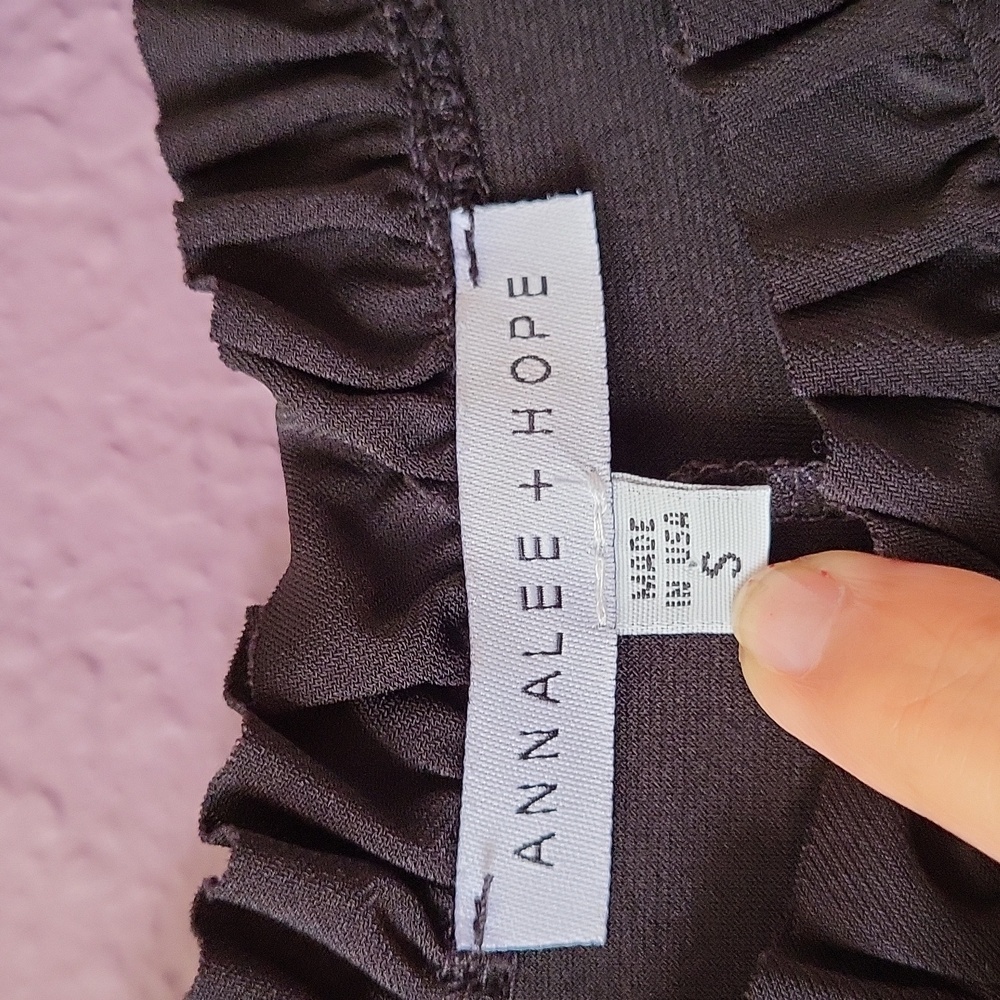 Annalee + Hope Black Ruffle Mini Dress - Picture 5 of 10